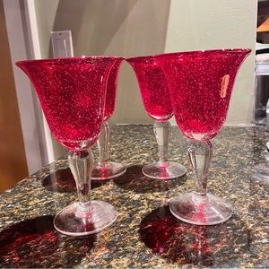 Four Glass Goblets